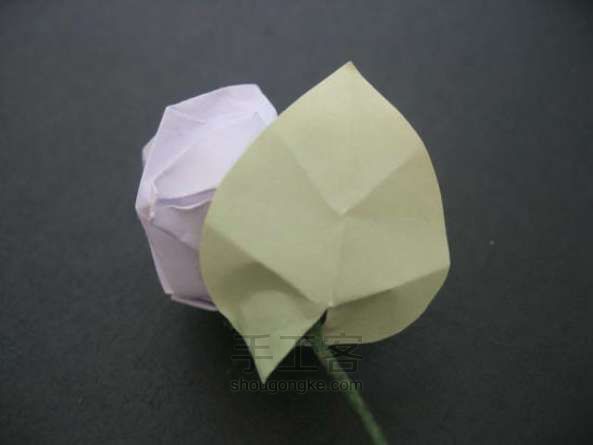 玫瑰花折纸方法 第58步