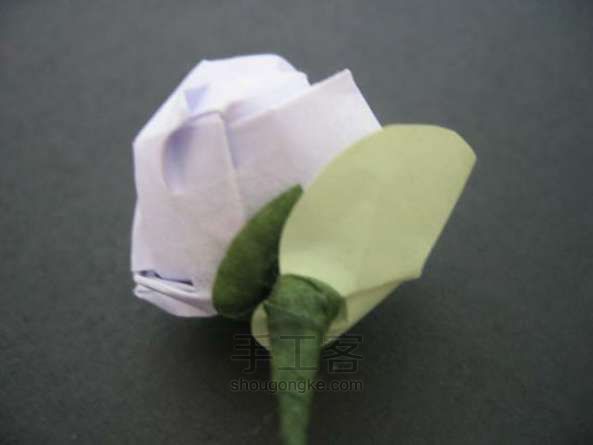 玫瑰花折纸方法 第60步