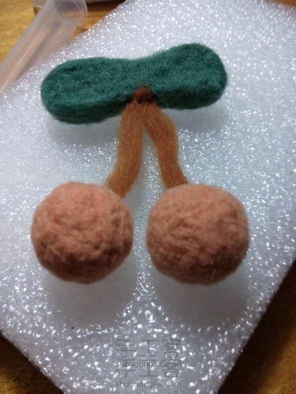 羊毛毡小物 可爱樱桃【森女系】🍒  DIY手工制作教程