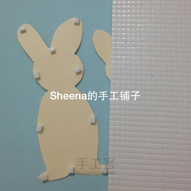 萌小兔 衍纸+剪纸DIY手工制作 第2步
