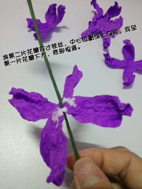 美美的芍药花制作方法 第8步