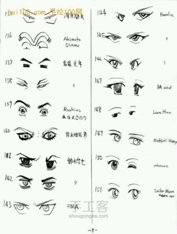 教你画漫画之眼睛的画法 第7步