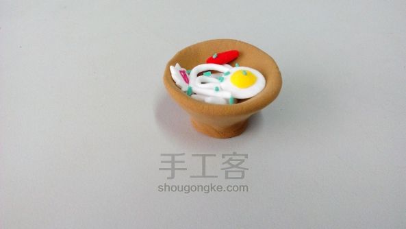鸡蛋面、、、、、、轻粘土制作方法 第14步