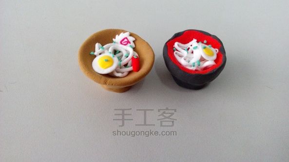 鸡蛋面、、、、、、轻粘土制作方法 第16步