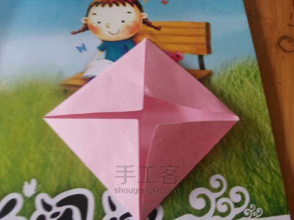 彩色飞机 折纸方法 第2步