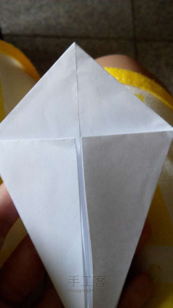 可爱篮子折纸方法！ 第9步