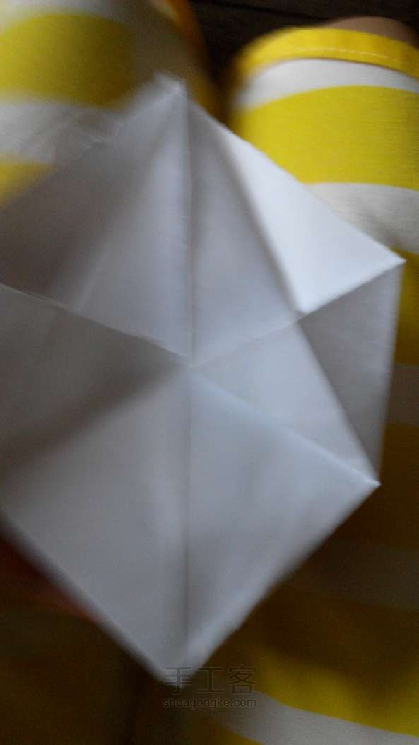 可爱篮子折纸方法！ 第10步