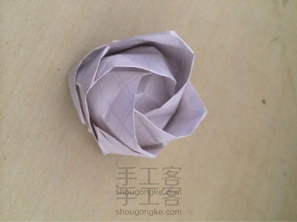 玫瑰花折纸方法