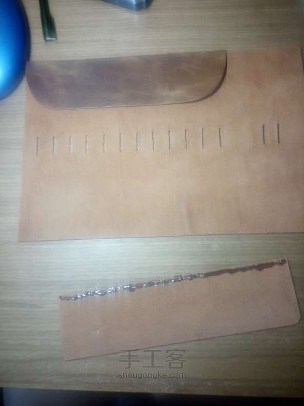 手工皮具制作教程 - 复古笔袋(大神勿喷) 第1步