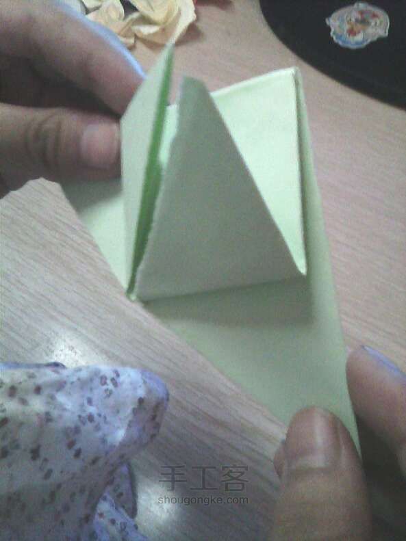 钻石玫瑰折纸方法 第7步