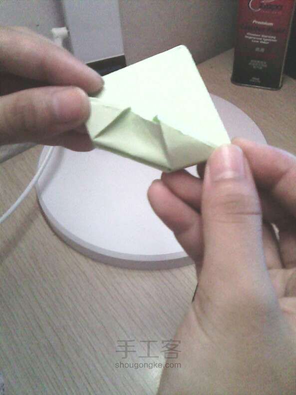 钻石玫瑰折纸方法 第18步