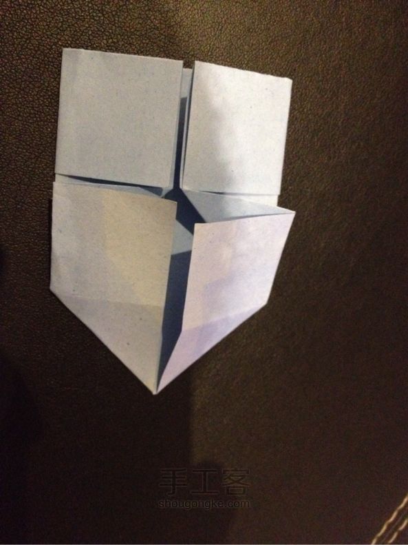 简单的翅膀爱心折纸方法 第9步
