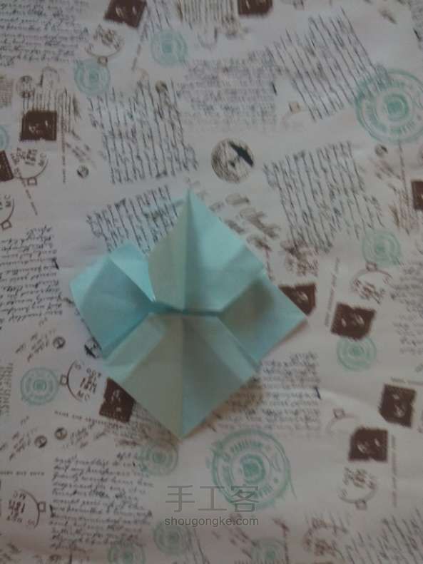 可爱蝴蝶结折纸方法 第20步