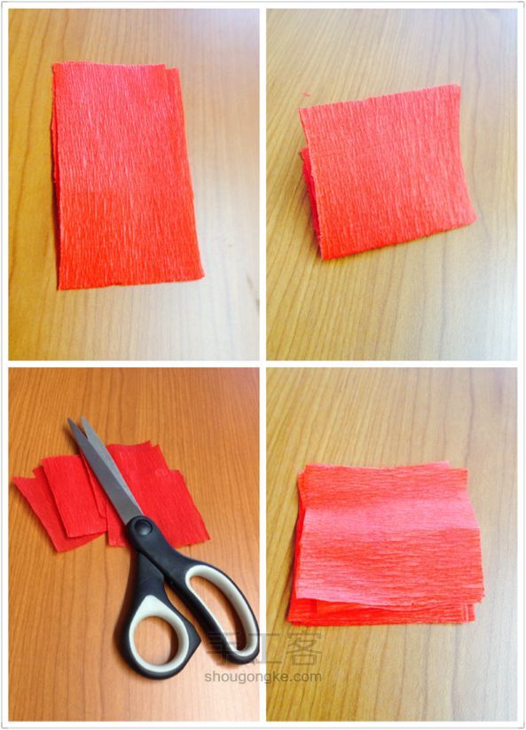 康乃馨做纸花的制作方法 第2步