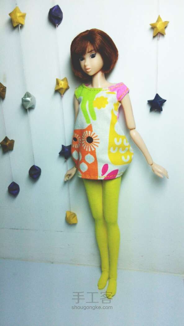 【教程】momoko娃娃可爱上衣制作方法。 第10步