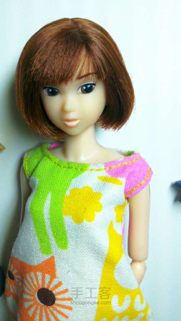 【教程】momoko娃娃可爱上衣制作方法。 第13步