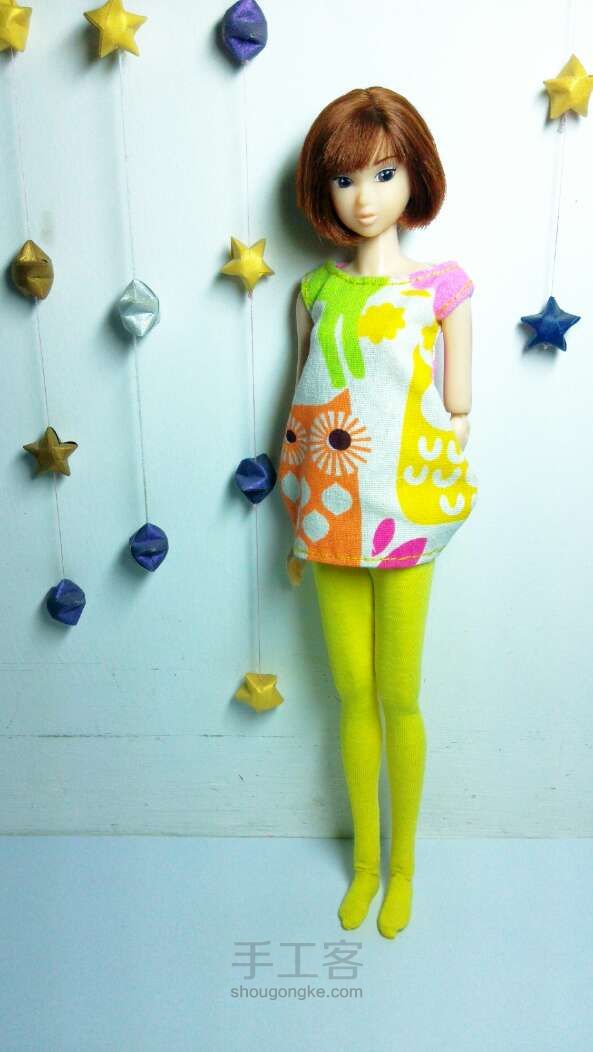 【教程】momoko娃娃可爱上衣制作方法。 第14步