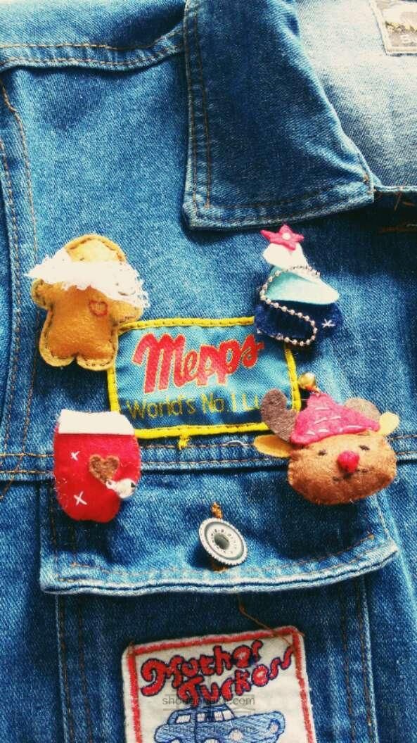 不织布材料包
         快乐圣诞胸针