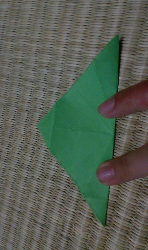 简易迷你信封折纸方法 第2步