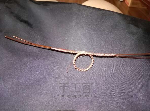葡萄石戒指一枚，帽帽家的水晶DIY方法 第9步
