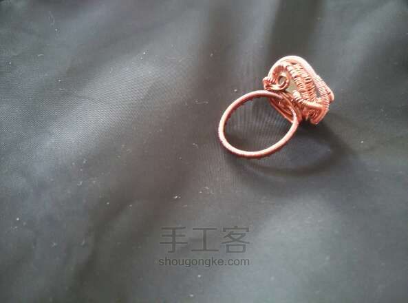 葡萄石戒指一枚，帽帽家的水晶DIY方法 第21步