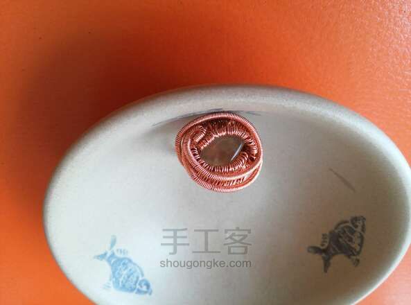 葡萄石戒指一枚，帽帽家的水晶DIY方法 第27步