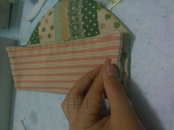 眼镜袋，布艺手工DIY教程 第9步