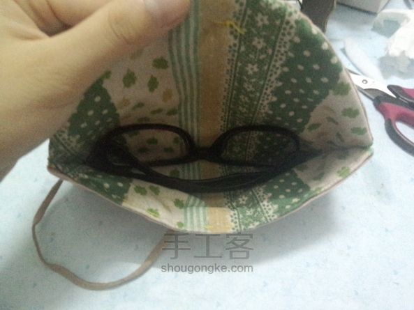 眼镜袋，布艺手工DIY教程 第13步