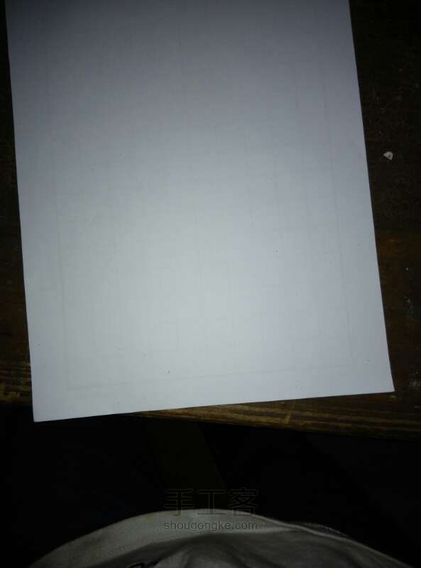 纸折杂色百合方法 第1步