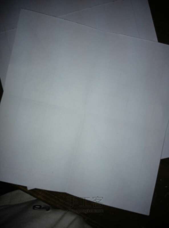 纸折杂色百合方法 第2步