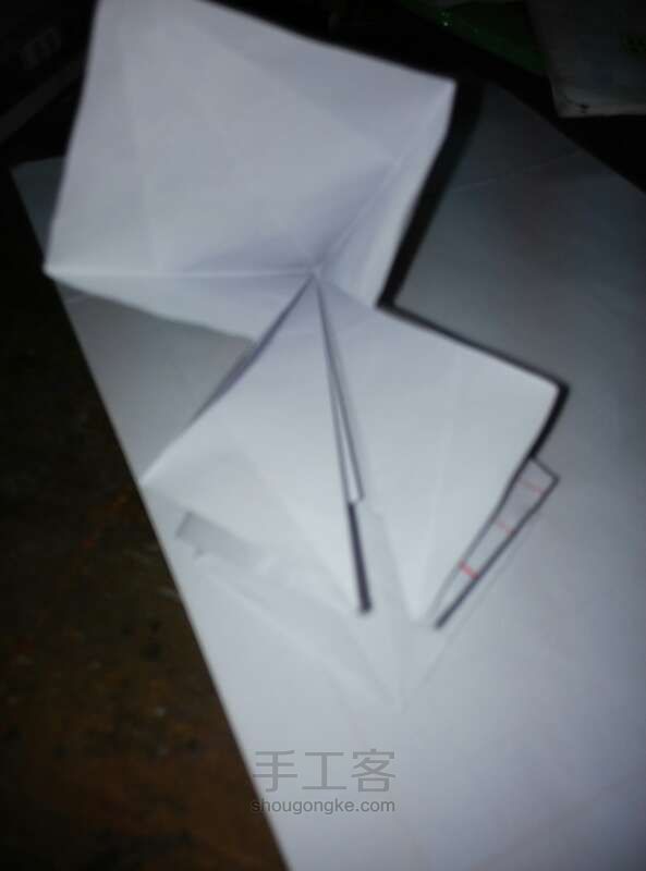 纸折杂色百合方法 第4步