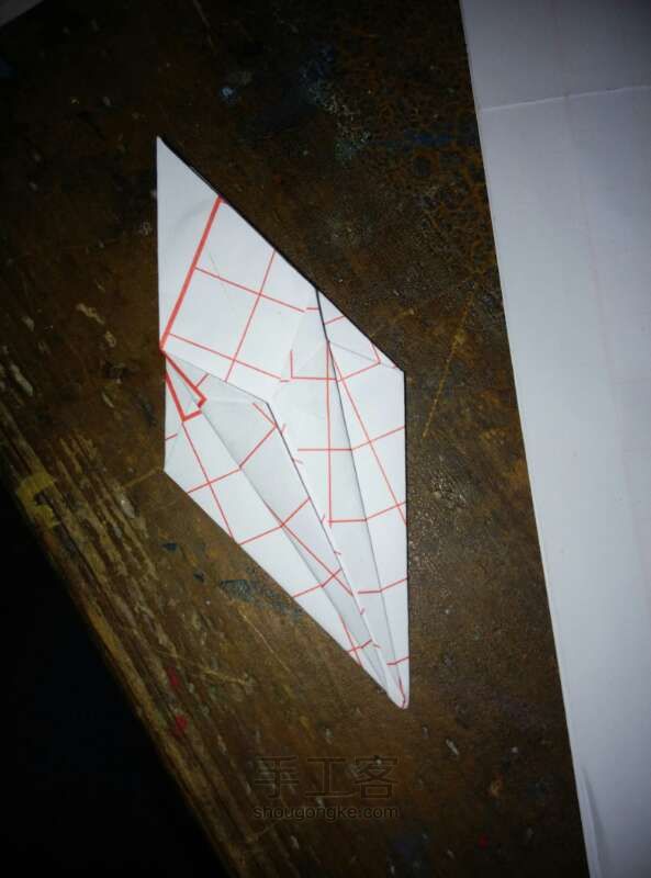 纸折杂色百合方法 第7步