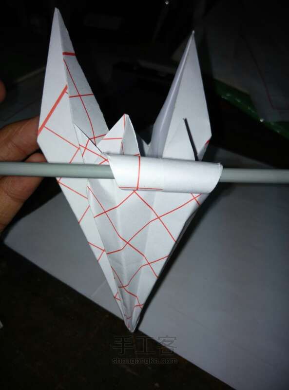 纸折杂色百合方法 第9步