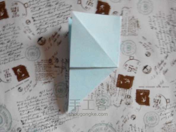四角香盒折纸方法 第4步