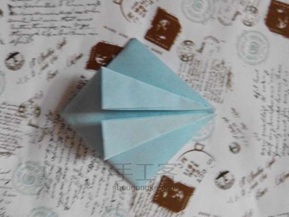 四角香盒折纸方法 第6步