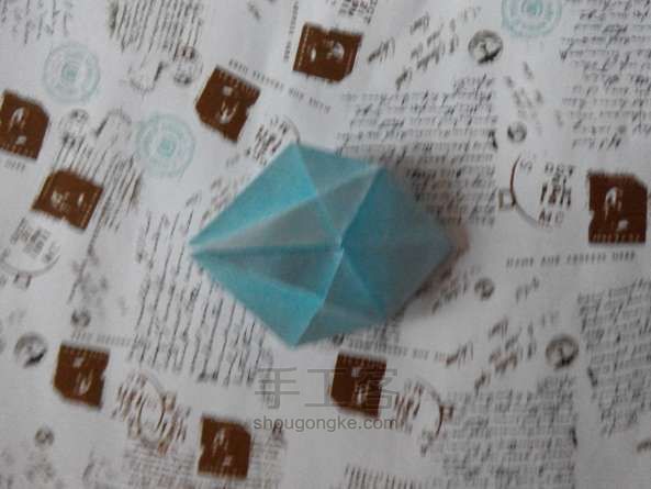 四角香盒折纸方法 第9步