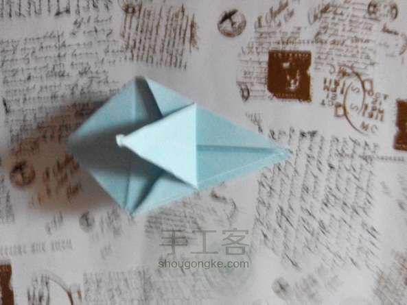 四角香盒折纸方法 第15步