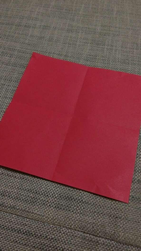 千纸鹤折纸教程 第2步