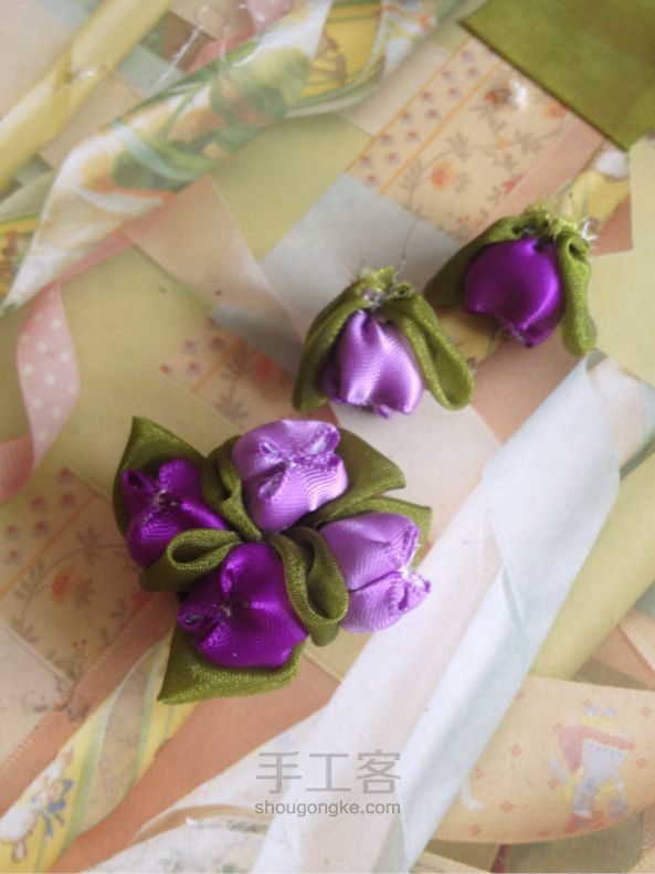 风铃花头饰diy制作教程 第15步