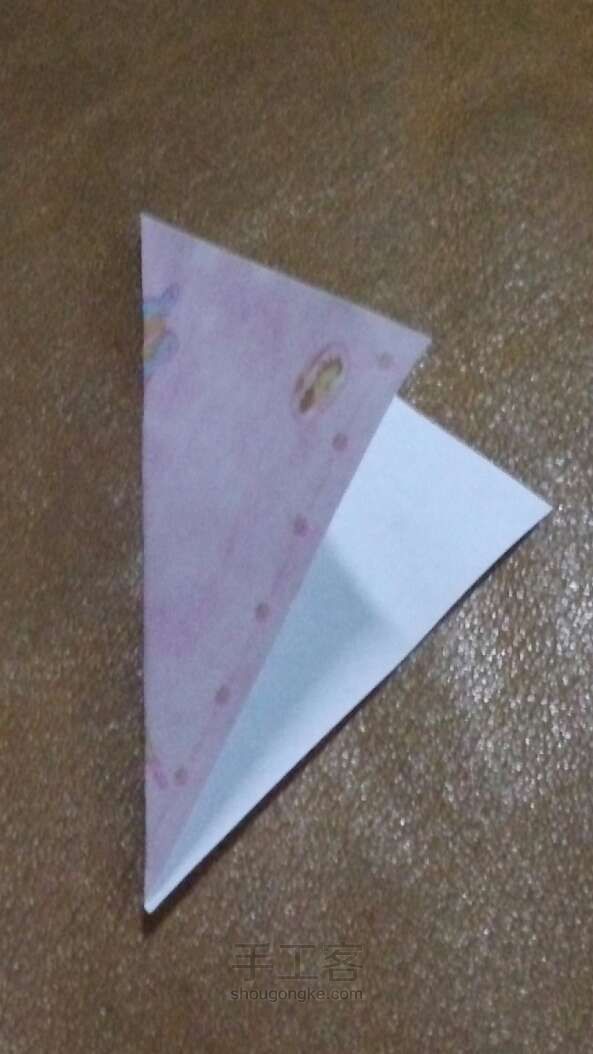 天鹅折纸方法 第1步