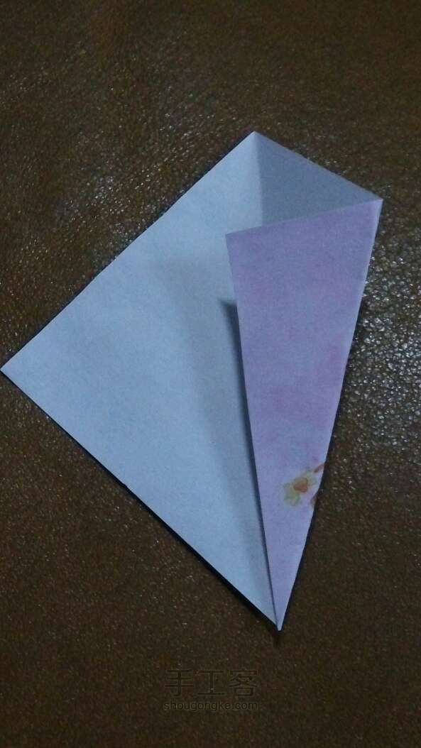天鹅折纸方法 第2步