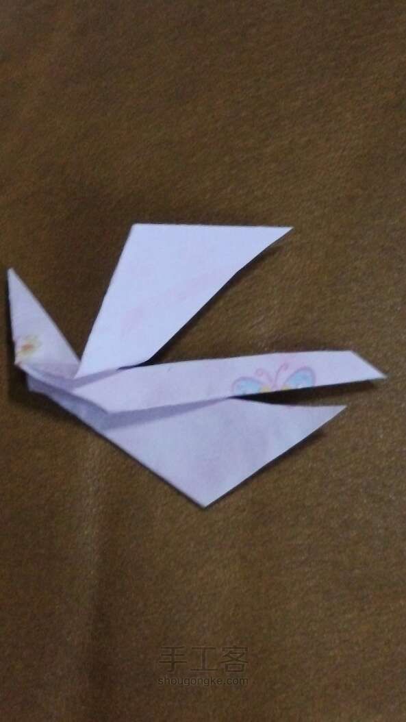 天鹅折纸方法 第9步