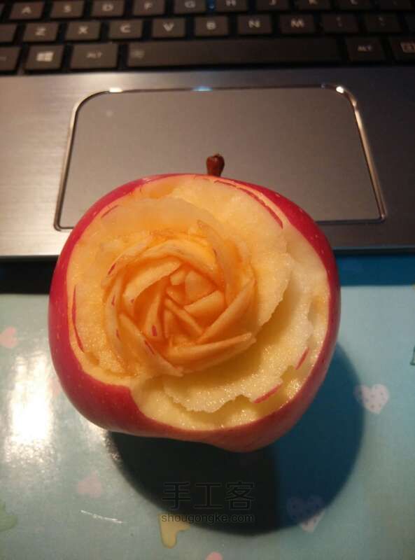 创意雕刻教程 你是我的小呀小苹果～😘 第10步