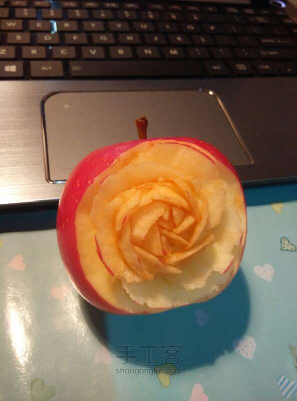 创意雕刻教程 你是我的小呀小苹果～😘 第11步