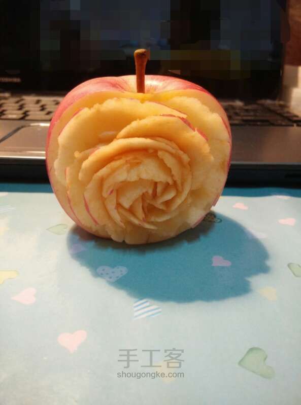 创意雕刻教程 你是我的小呀小苹果～😘 第15步