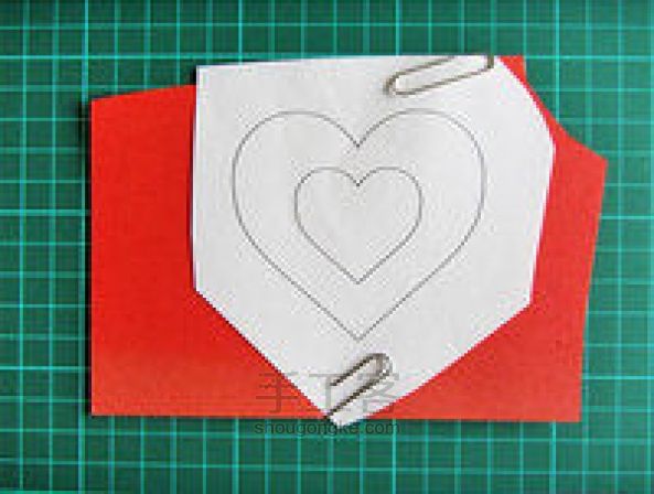 【创纸艺】可爱的台卡制作教程，送给你心爱的他/她 第3步