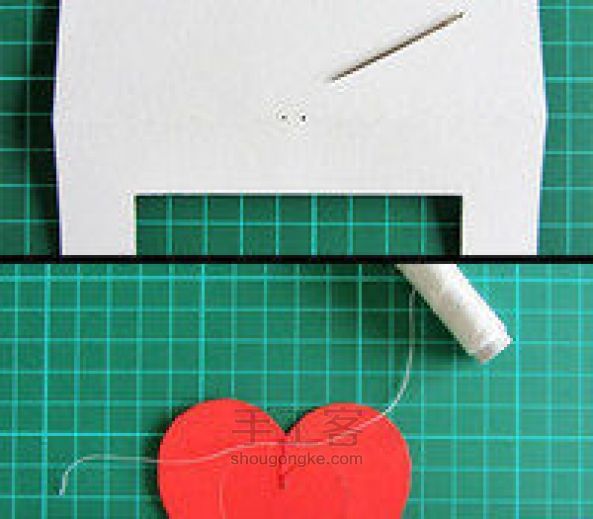 【创纸艺】可爱的台卡制作教程，送给你心爱的他/她 第6步