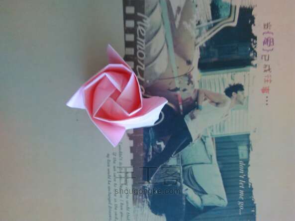 唯美折纸玫瑰教程 第21步