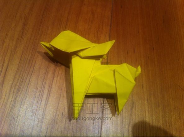 世界上最小的狗奇瓦瓦折纸制作教程 第66步