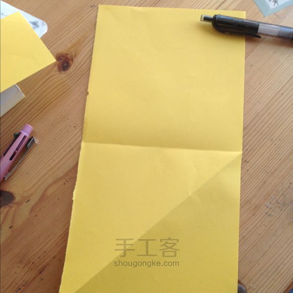 孔雀折纸教程 第1步